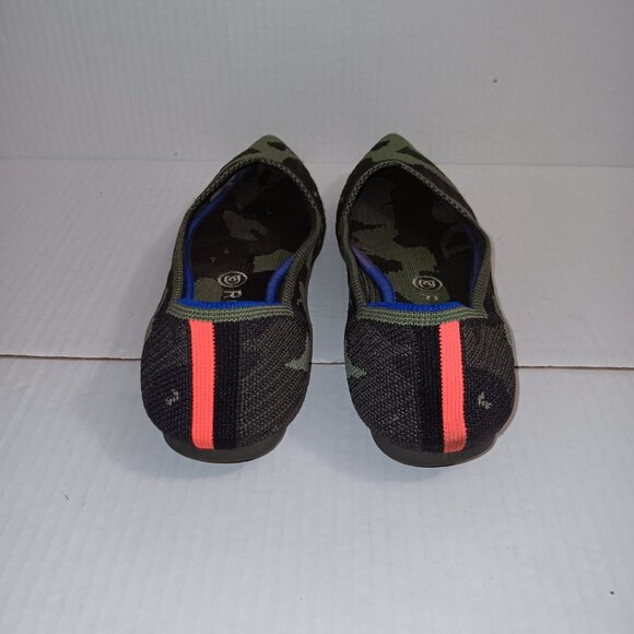 ROTHYS  THE POINTED OLIVE CAMO FLATS - Picture 7 of 11